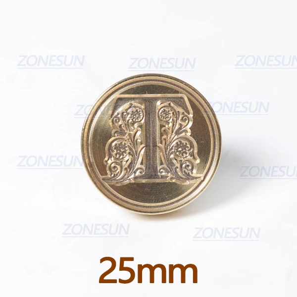T with handle ZONESUN Письмо Конверт уплотнение воск медь печать штамп искусство декоративное уплотнение воск печать штамп деревянная ручка свадебный пост подарки - Цвет: T with handle