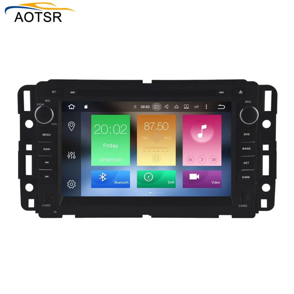 IPS экран Android 8 1 автомобильный dvd плеер для GMC Yukon/Taho 2007 2012 GPS навигация радио авто