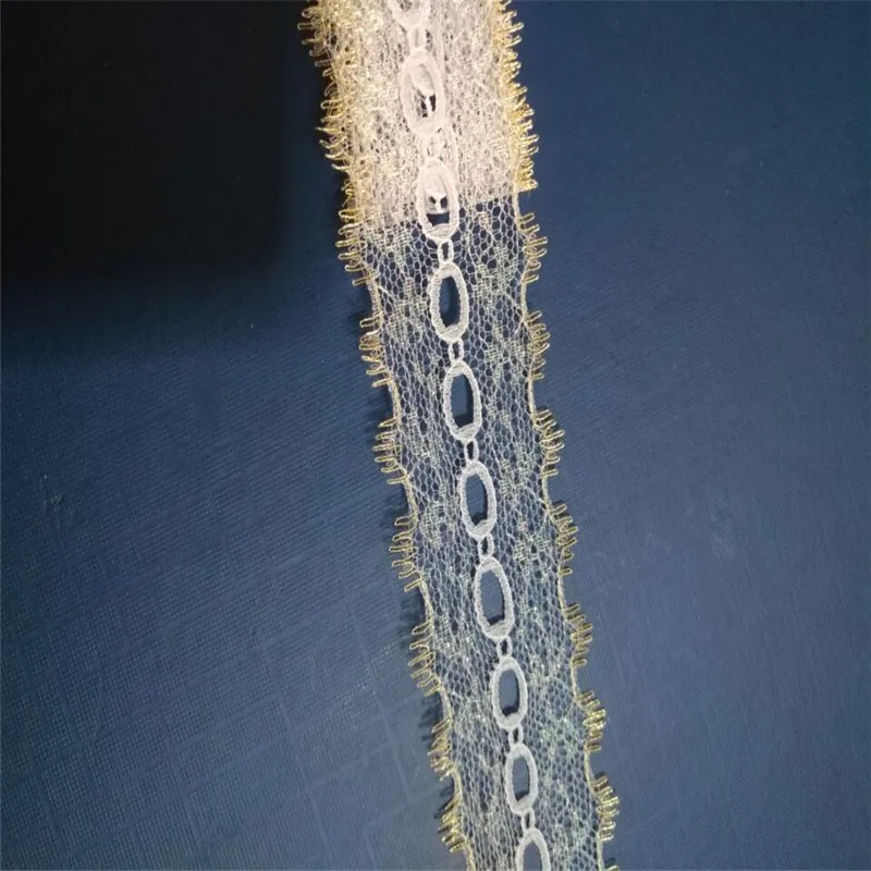 

Free Shipping 200yards/lot Width 3.5CM 6colors Bright color inelastic Lace Fabric diy clothes fabric accessories