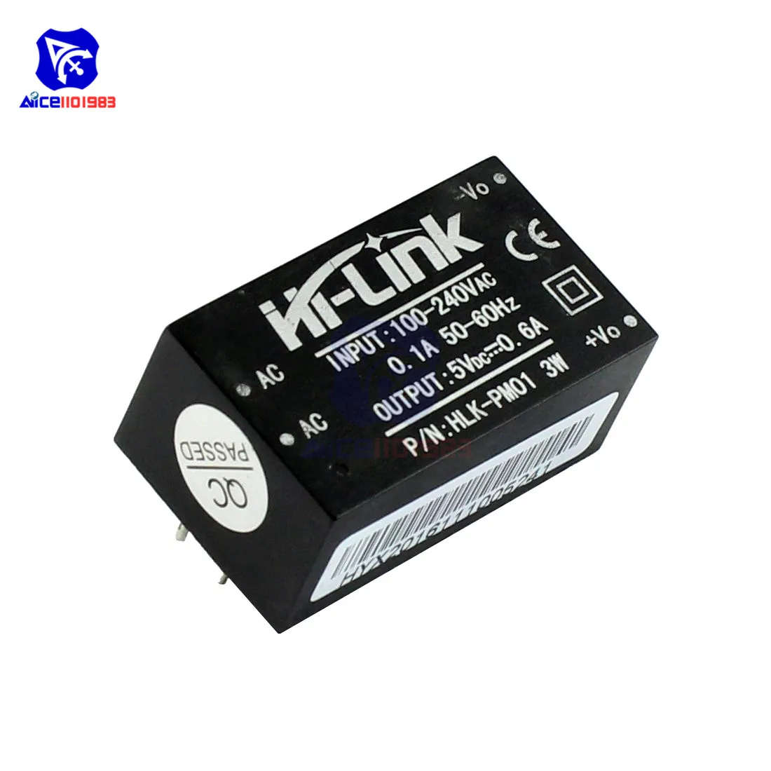 HLK-PM01 AC-DC 220V 5 V/3,3 V/12 V 3W модуль ldo понижающего преобразователя Питание модуль HLK-PM01 HLK-PM03 HLK-PM12 для интеллигентая(ый) бытовой - Цвет: HLK-PM01