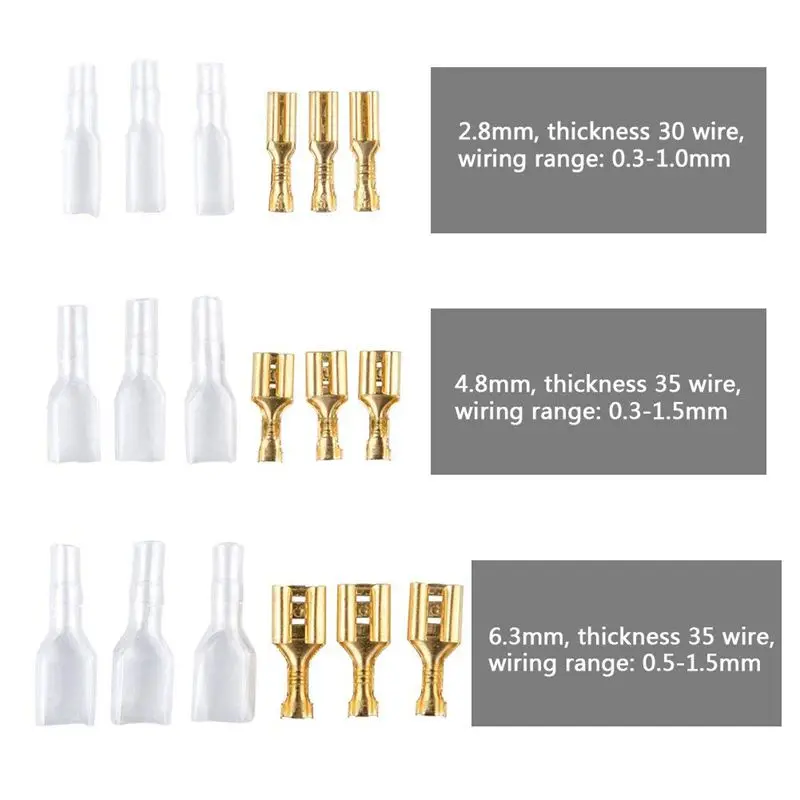 Горячие 150 штук Лопата соединители терминалы лопата рукав терминалов терминал