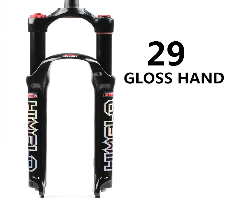 29 gloss hand Велосипедная воздушная вилка 26 27,5 29 ER MTB горная подвесная вилка воздушная устойчивость амортизирующая линия для более SR - Цвет: 29 gloss hand