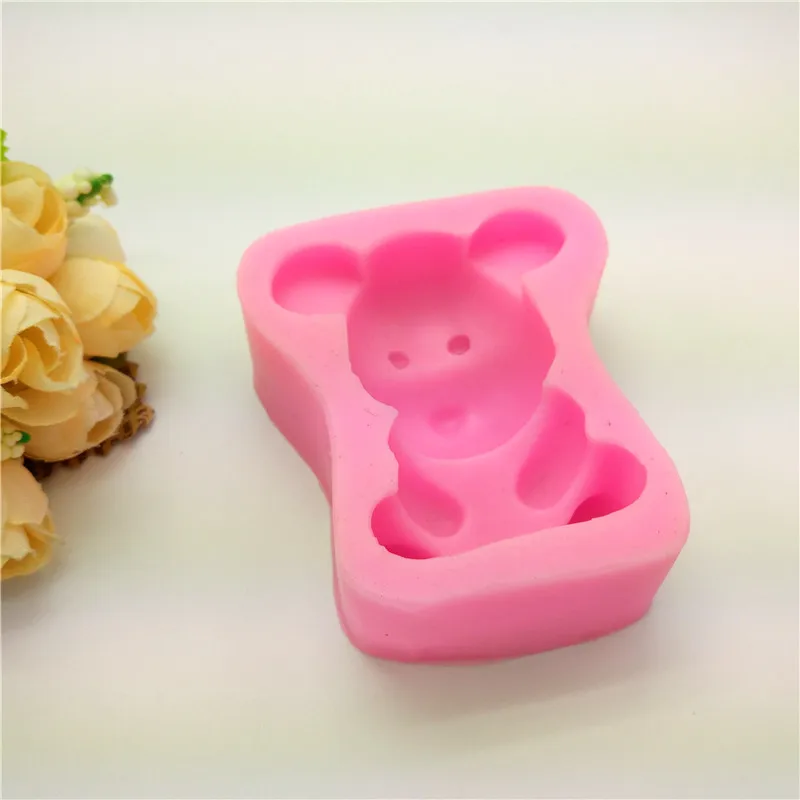 Cute Bear Silicone Molds 3d Fondant Mold Cake Decoration tool Baking Border LH22 | Дом и сад