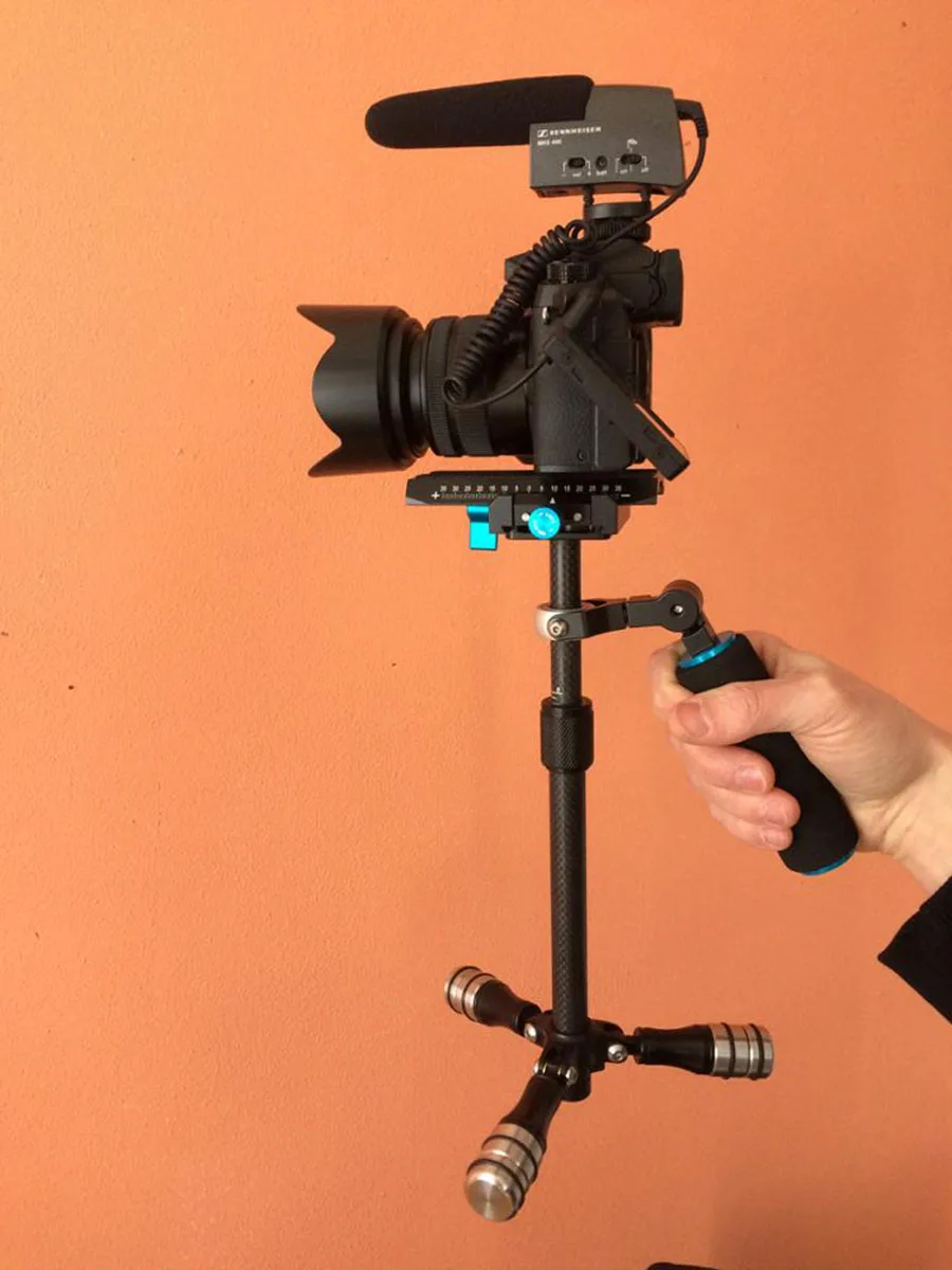 SP Мини Ручной Стабилизатор из углеродного волокна steadicam для DSLR видеокамера светильник устойчивый cam для GoPro лучше, чем S60T S60