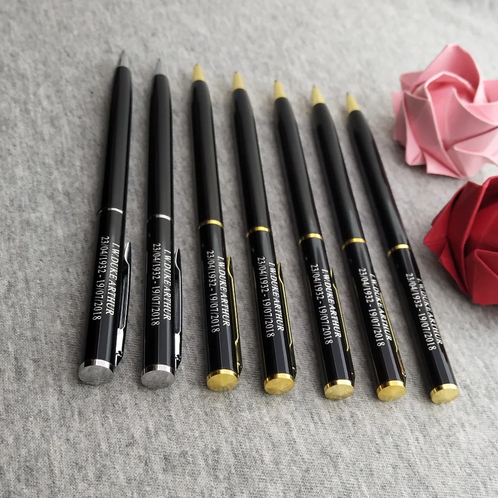 

Cheap wedding gifts personalised with Bride & Groom's names and wedding date on pen body or pen cap 100pcs a lot free shipping