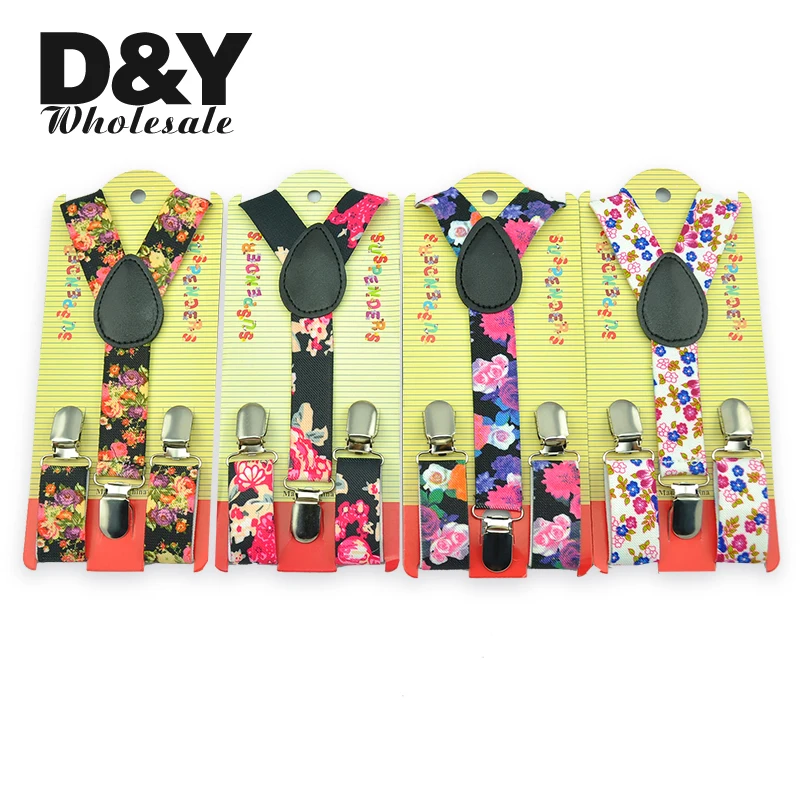 Подтяжки детские с цветочным принтом 2 5x65 см|pants braces|suspenders childsuspender elastic |