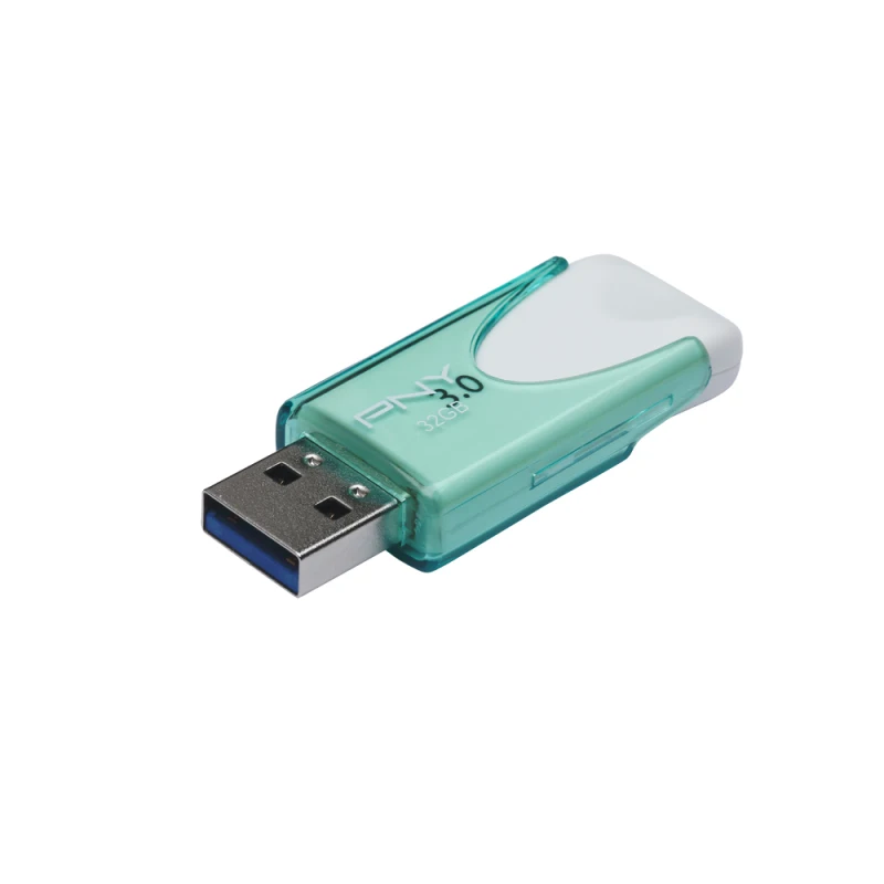 Pny Attache 4 3 0 32 ГБ (3 1 Gen 1) разъем USB тип A 80 МБ/с. Tapa Verde Blanco | Компьютеры и офис