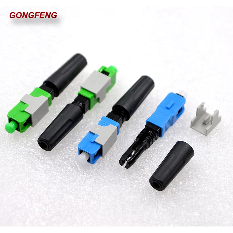 GONGFENG 100 шт. новый хит продаж SC/PC/APC оптический Волоконно Быстрый Соединитель