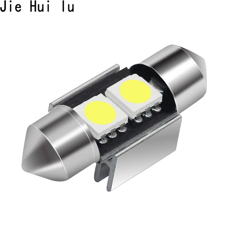 1 шт. 31 мм C5W C3W canbus без ошибок гирлянда 2 светодиода 5050 smd автомобильный номерной