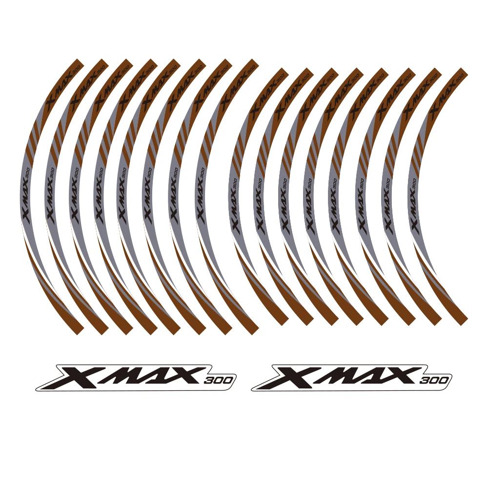 

KODASKIN 2D Wheel Rim Emblem Sticker Decal for Yamaha XMAX300 xmax 300 yzf