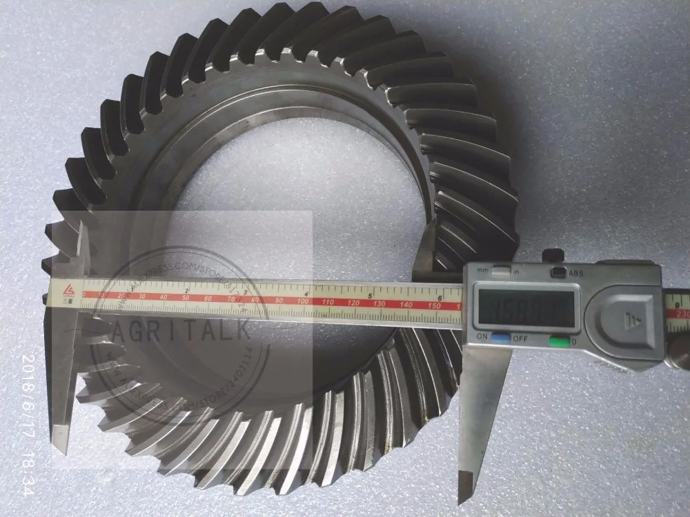 barato Engrenagem Chanfrada Espiral Com Eixo Para Trator Foton Lovol Ft904, Número Da Peça: