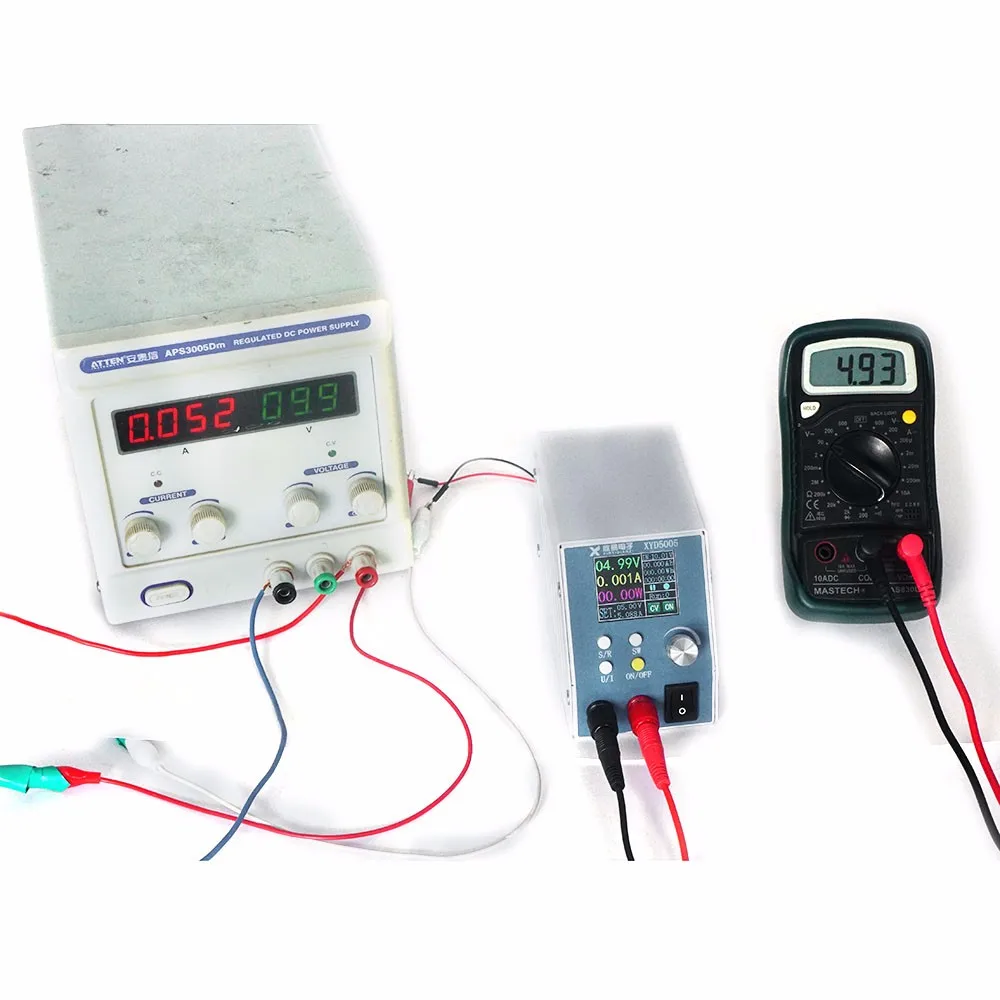 XYD5005 CNC lcd Регулируемый источник питания постоянного тока 5-55 в до 0-50 в 5A понижающий модуль интегрированный амперметр напряжения