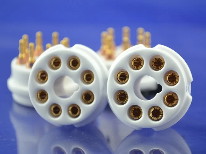 Керамическая трубчатая розетка с 8 контактами подходит для 6SN7/6SL7/EL34/KT88/6550|8pin tube