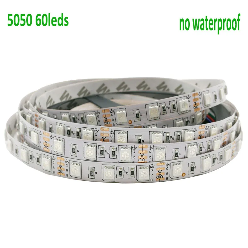 GOOLOOK SMD5050 RGB светодио дный полосы 60 s/m ленты света лента Диодная Водонепроницаемый
