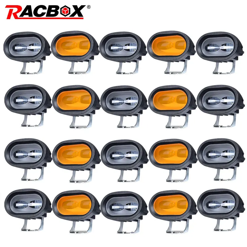 Светодиодсветильник фары RACBOX 6D 20 Вт 4 дюйма противотуманные для вождения
