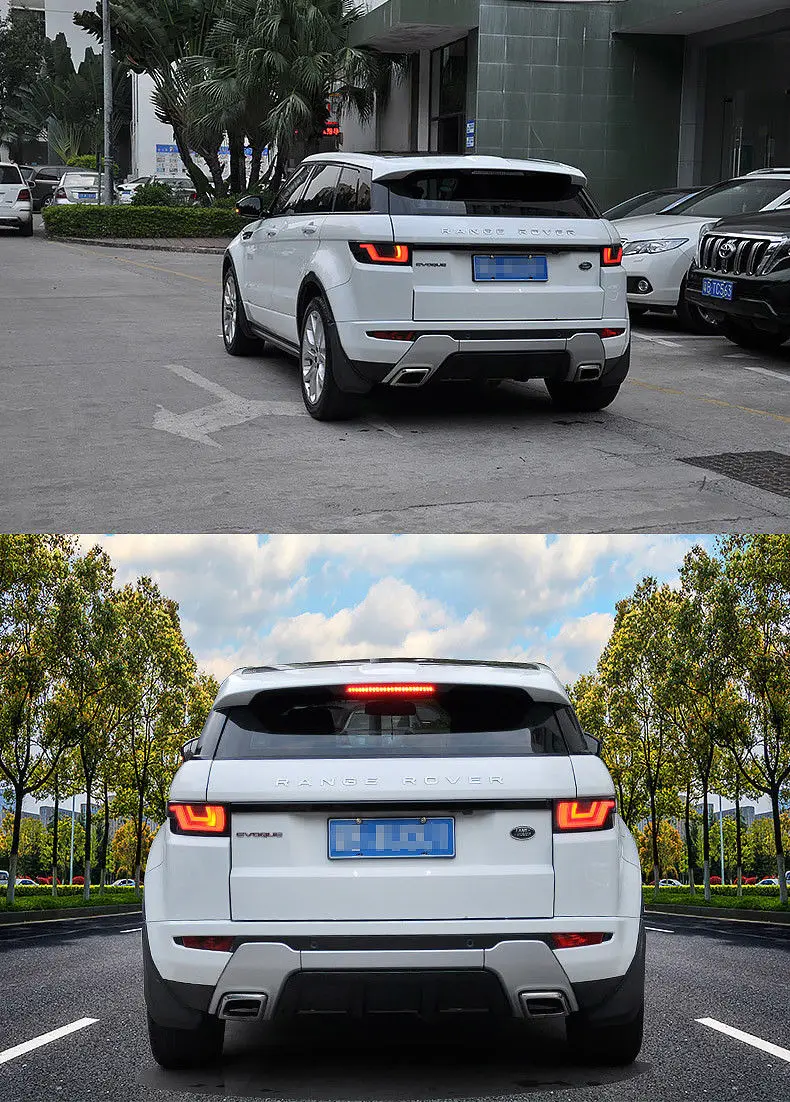 Обновленный Динамический светодиодный задний светильник для land Rover Rang Rover Evoque 2012-, функция: бег, тормоз, сигнал поворота, задний светильник