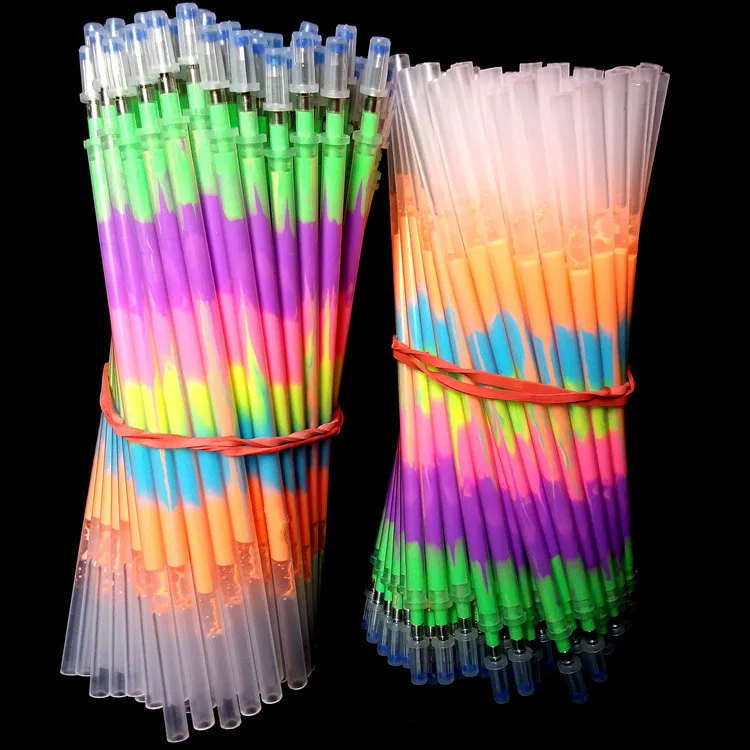 

10 шт./лот разноцветные радужные заправки хайлайтеры гелевая ручка шариковая ручка для студентов Рисование граффити флуоресцентные заправк...