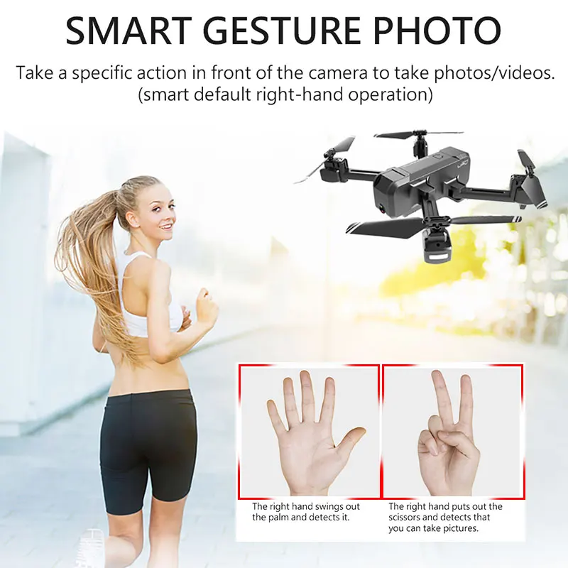 GPS Дрон с Wifi FPV HD 1080P камера бесщеточный Квадрокоптер управление жестами складной