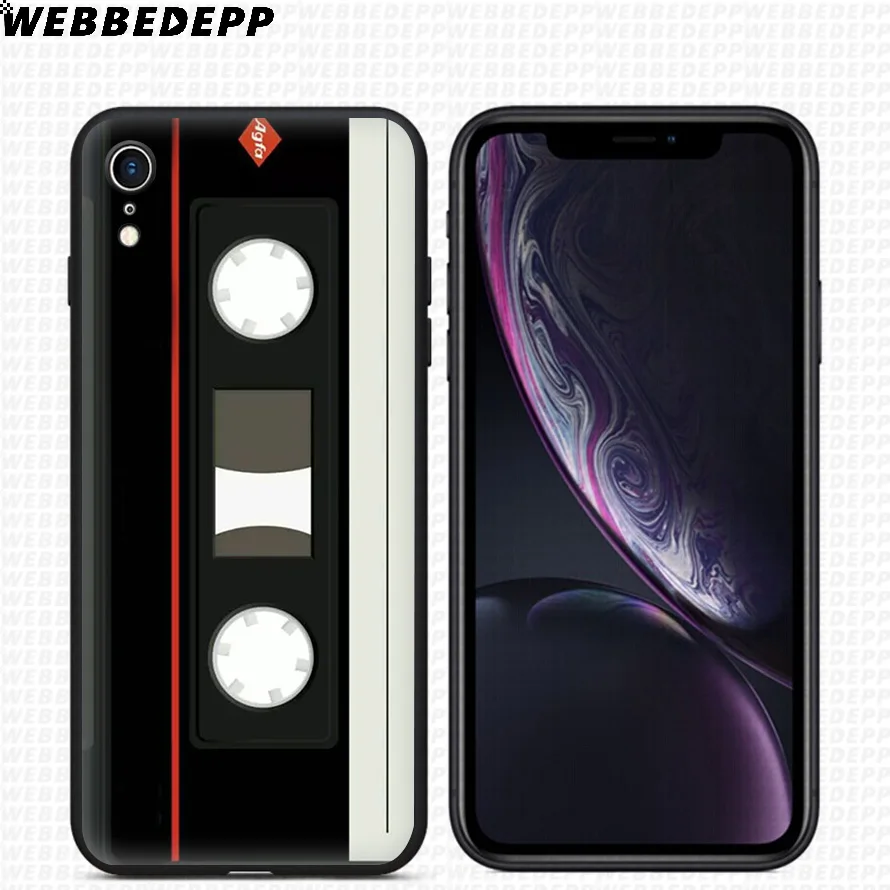 WEBBEDEPP кассета Mixtape музыка Мягкий силиконовый чехол для iPhone 11 Pro Xr Xs Max X или 10 8 7 6 6S Plus