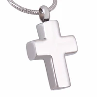 unisex cross locket ashes urn necklace keepsake screw religious cross cremation pendant jewelry