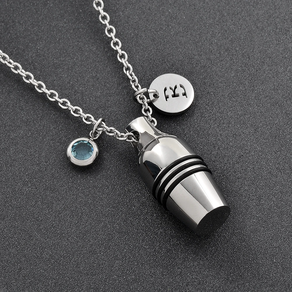 

Casket Pendant Cremation urn Necklace Memorial Jewelry for Ashes Stainless steel Funeral Keepsake
