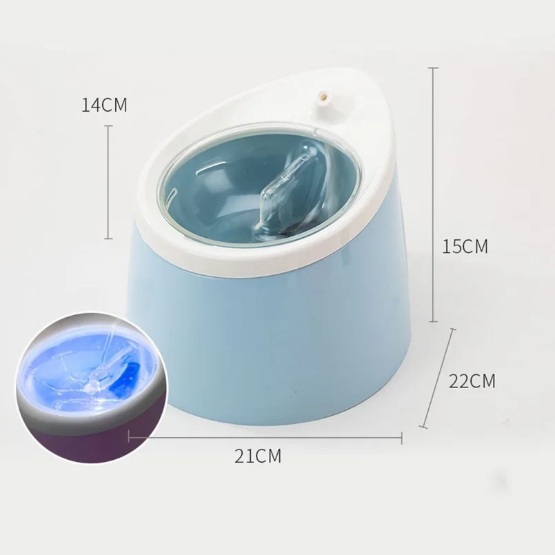 Кошка Собака автоматической светодиодный Электрический фонтан ПЭТ Чаша