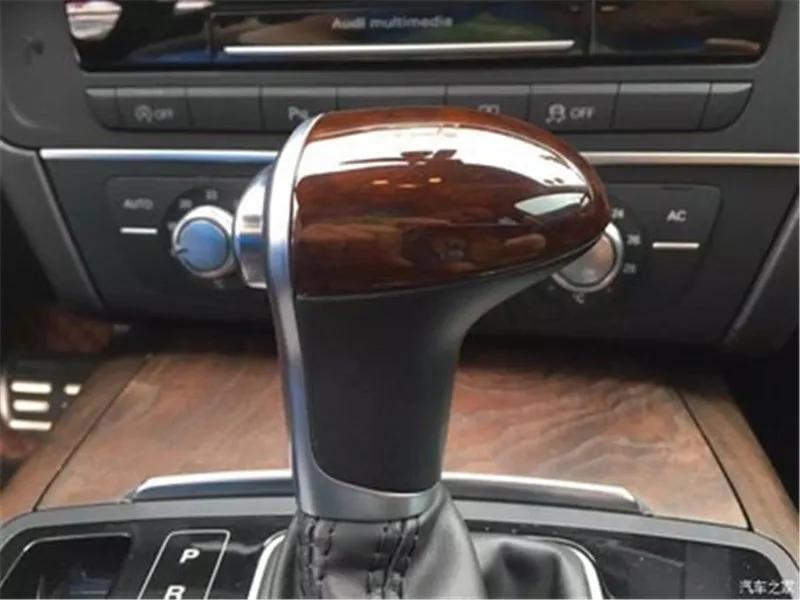 Для Audi 2013 2015 A6L OEM черный из натуральной кожи Шестерни ручка переключения гандбол