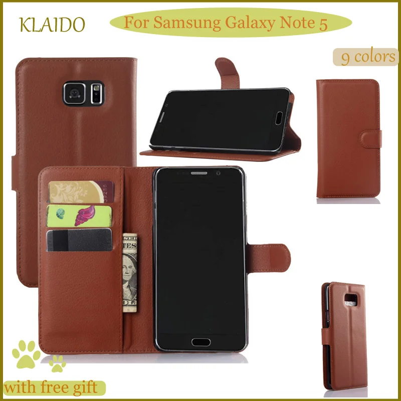 Klaido случае обратите внимание 5 кожаный чехол для Samsung Galaxy Note N9200 Примечание 7 Флип