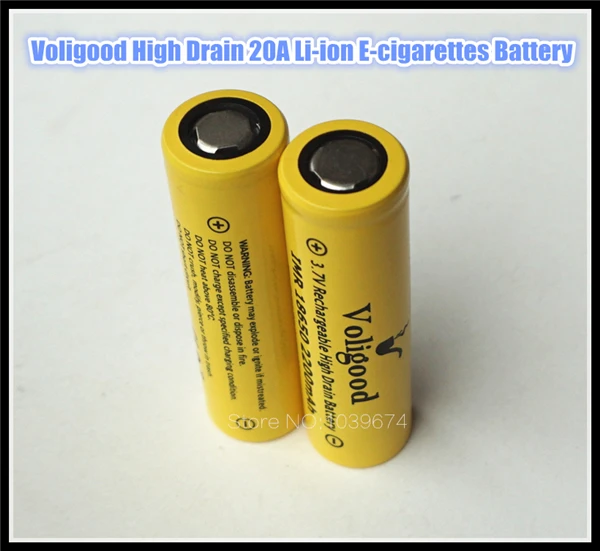 Перезаряжаемые литий ионные аккумуляторные батареи Voligood IMR 18650 20A 2200mAh 3 7 V|imr 18650|cell