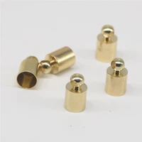 50pcslot out size 4mm 5mm 6mm 7mm 8mm gold rhodium copper end bead caps pendant connectors bail caps for diy jewelry making