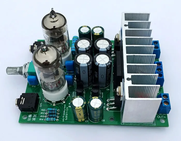Готовый Hi-Fi 6J1 ламповый усилитель усилители для наушников LM1875T усилитель мощности 30 Вт