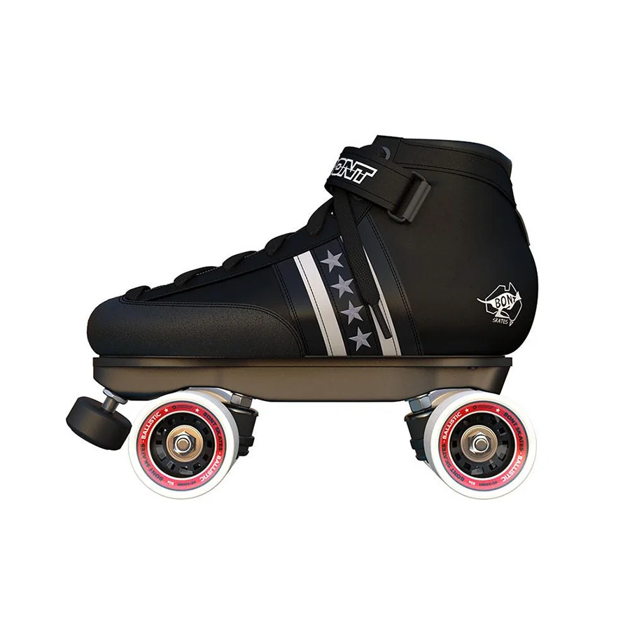 full skate red Bont Quadstar двойные роликовые коньки пояса из натуральной кожи Heatmouldable стекловолокна загрузки база 4 колёса катание обувь Patines - Цвет: full skate red