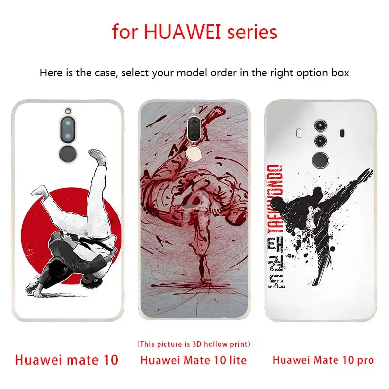 Janpan Judo Phone Case FOR Huawei Mate 10 20 30 Lite 20X Pro Nova 3 4 5i Y7 Y9 2019 2018 Cover | Мобильные телефоны и