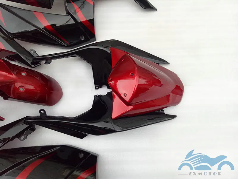 Обтекатели под давлением для Kawasaki Ninja250r 2008 2009 2010-2014 комплект обтекателей красного