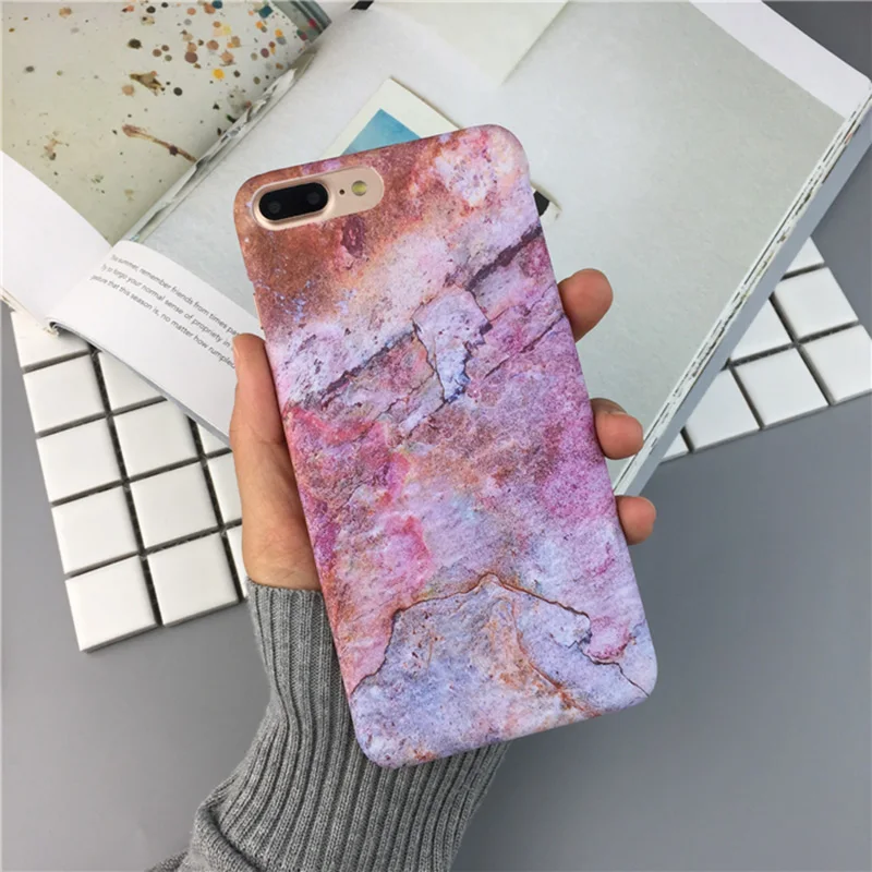 3D художественный чехол для телефона с мраморным узором для iPhone X XS XR XS Max 6 6S 7 Plus, ультра тонкий жесткий чехол для iPhone 8 Plus