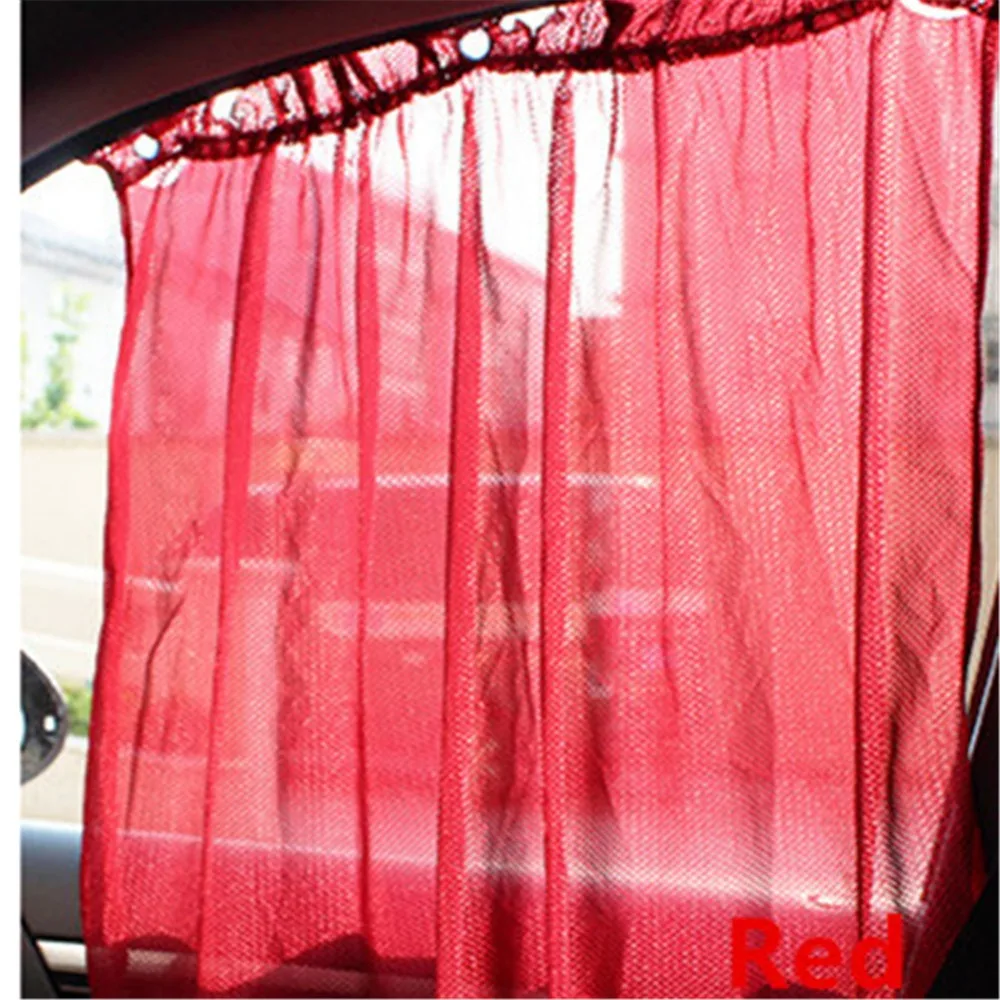 

2X Car Side Window Sun Shade Car Curtain UV Protection Windshield Sunshade Shield Car Window Curtain Suction Cup Car Covers