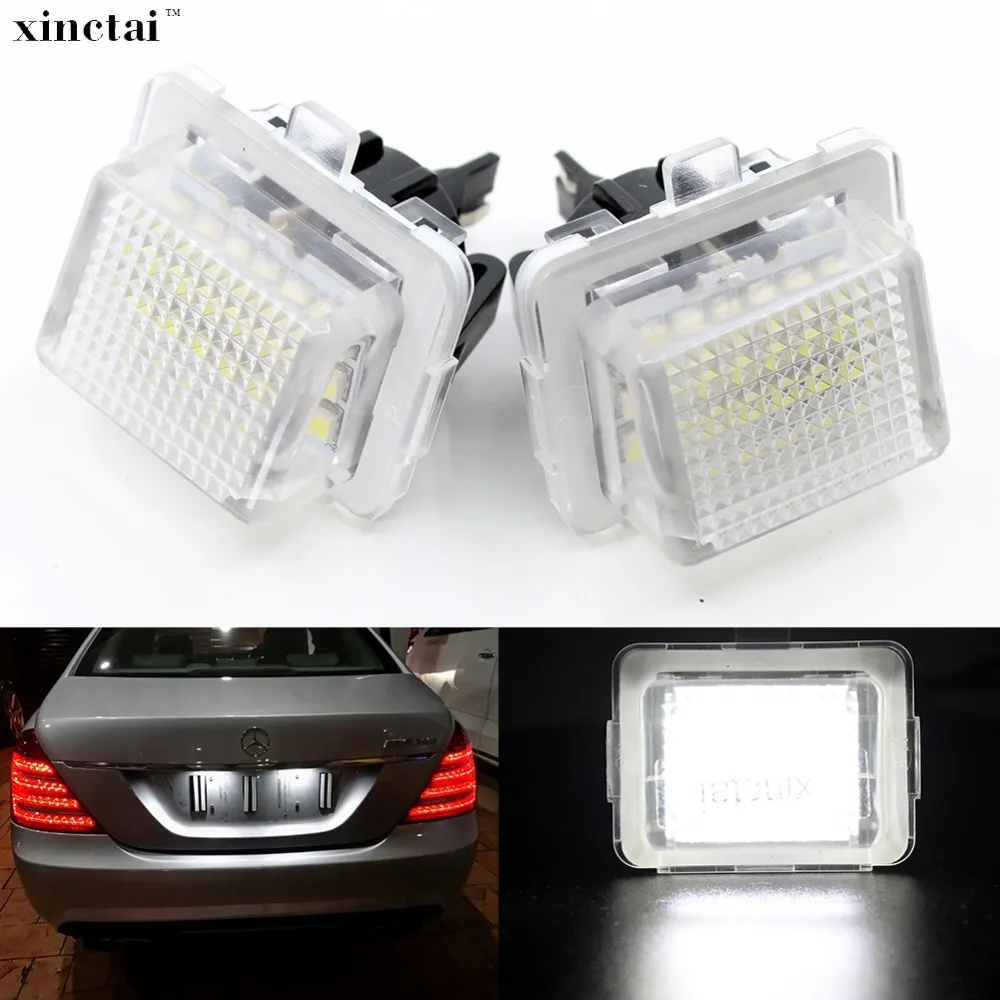 2 шт. Canbus без ошибок светодиодный номерной знак освещение для Mercedes Benz W204 4D S204 5D W212