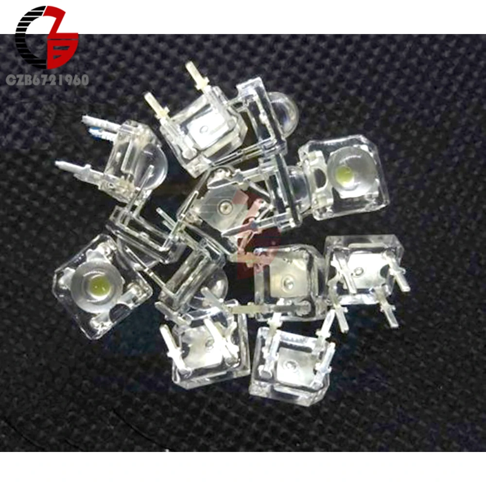 20 шт. белый 5mme Piranha Super Flux water Clear LED Dom автомобильный светильник новый