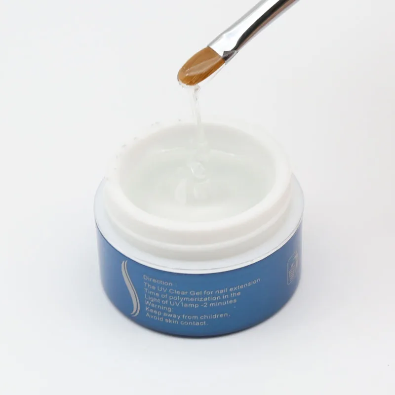 1000 г сильный УФ гель прозрачный для наращивания ногтей|gel clear|uv geluv gel clear |