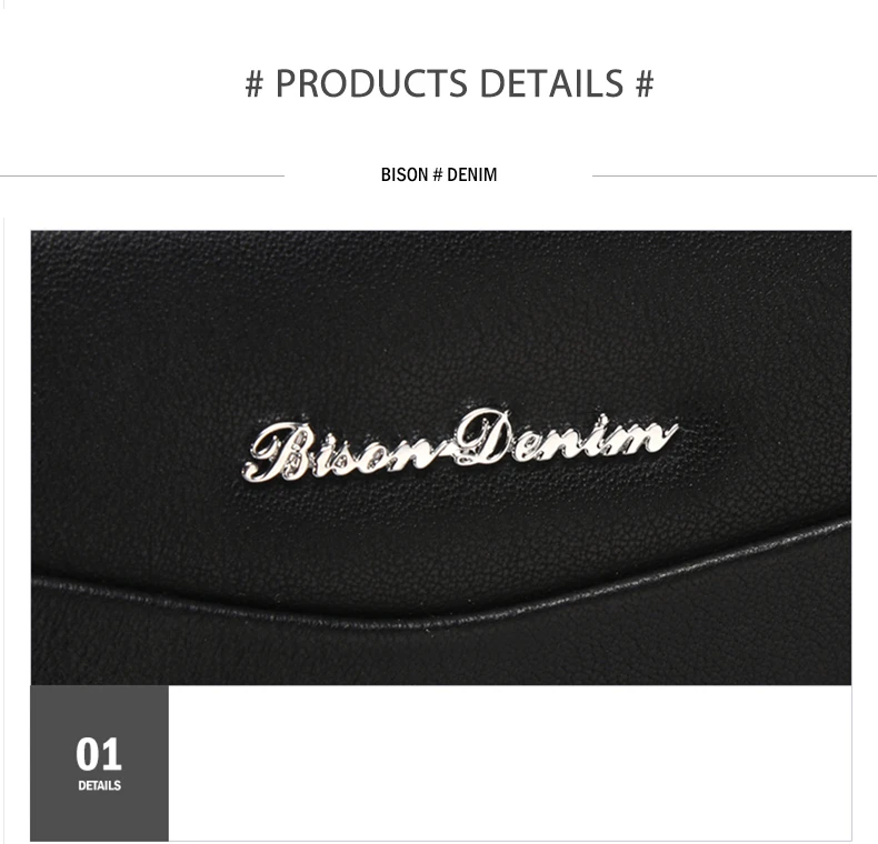 BISON DENIM, натуральная кожа, мужской клатч, кошельки, модный мужской кошелек на молнии, мужской кошелек, Длинный кошелек для телефона, мужской клатч N8061