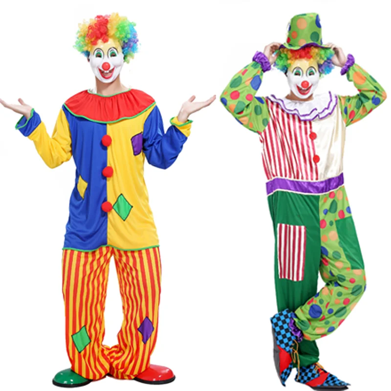 

new promotional Halloween costume adult clown costume magic show clothing masquerade costumes Clown series