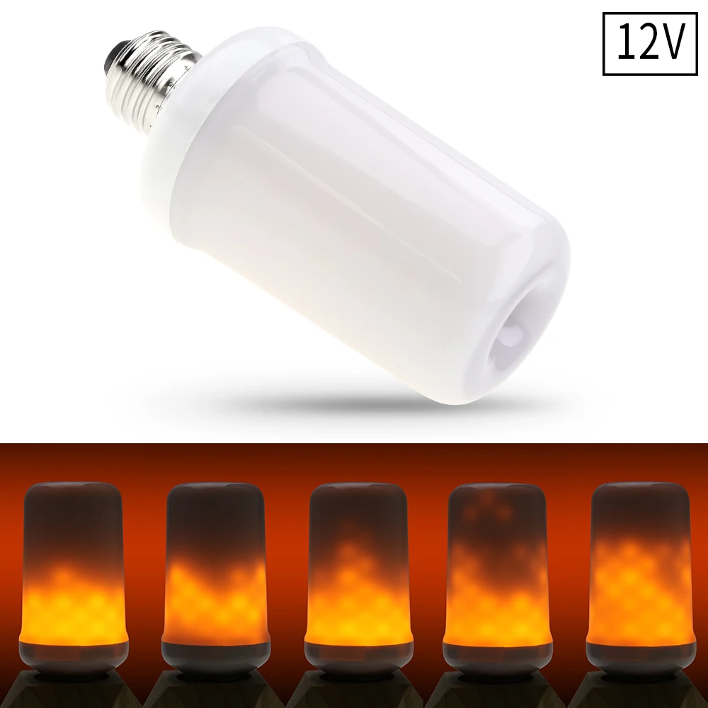 Canling E27 светодиодный световой эффект пламени лампы AC/DC 12 V свет E26 мерцающий свет свечи лампы светодиодный 5 Вт E14 моделирование огонь украшения ампулы