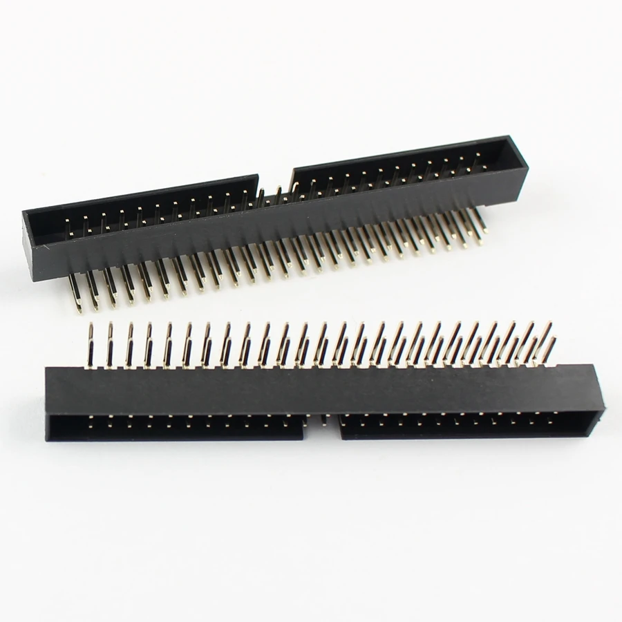 10 шт. 2 мм 2X25 контактов 50 прямоугольный Штекерный кожух разъем IDC Box|connector 2mm|connector