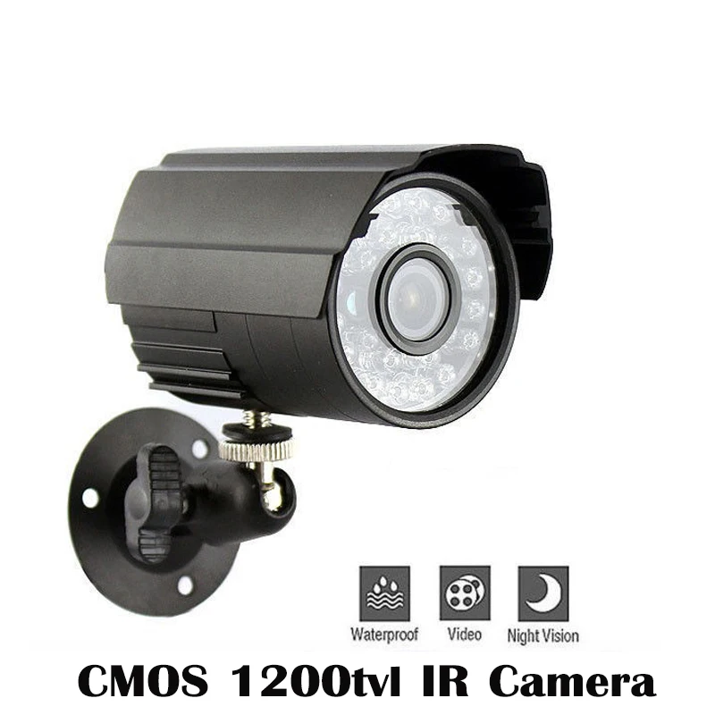 Наружная ИК камера видеонаблюдения CMOS 1200TVL ночного видения для домашнего офиса