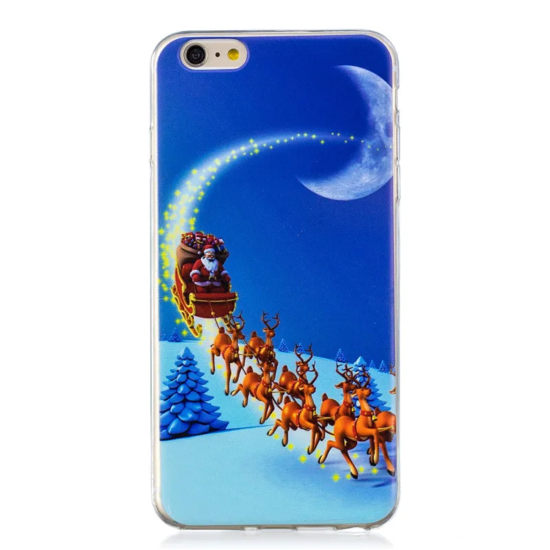 Рождественский фестиваль стиль три сапоги Merry узор телефон чехол для iPhone 6 6S Plus