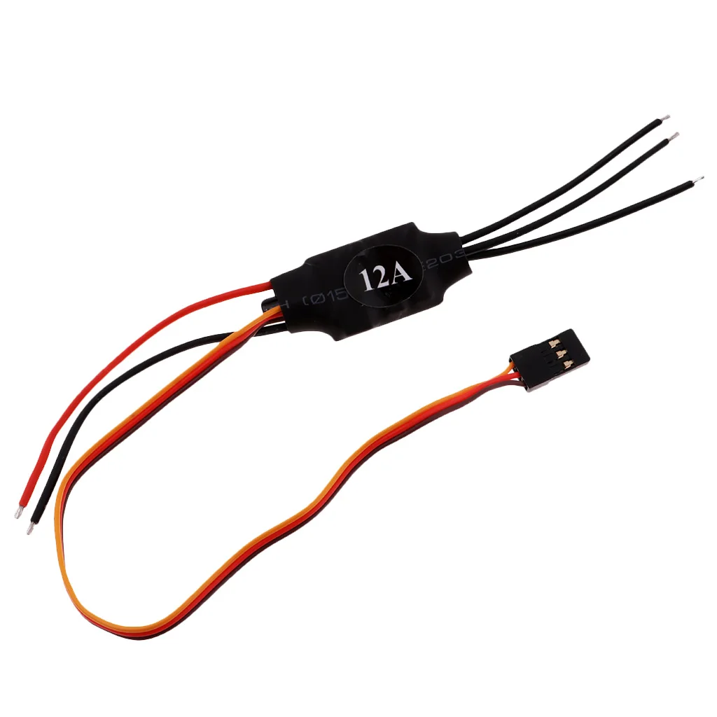 

12A 12AMP 1-3S бесщеточный ESC контроль скорости 5V 1A BEC для радиоуправляемого самолета