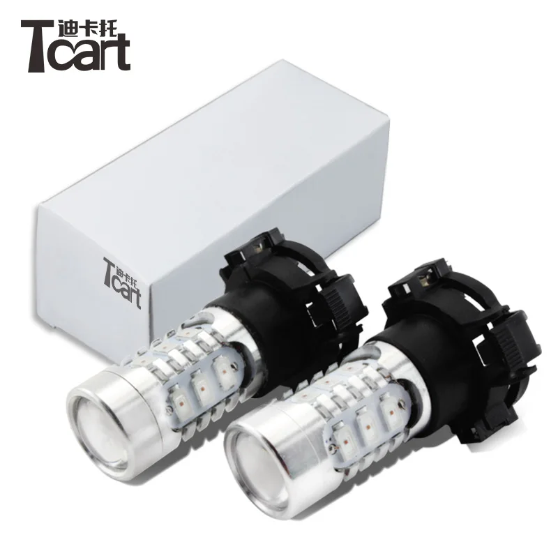 Tcart 2x PY24W белый желтый светодиодный фонарь для BMW E90 E91 E92 E93 328i 335i M3 X5 E70 X6 E71 F10 F07|light for