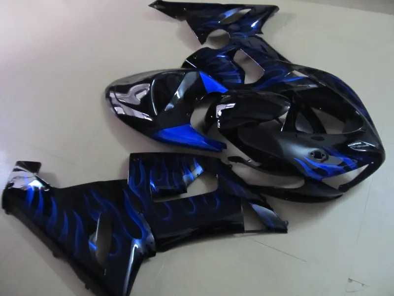 Комплект обтекателей для мотоцикла KAWASAKI Ninja ZX6R 636 05 06 ZX 6R 2005 2006 ABS Синий Пламя