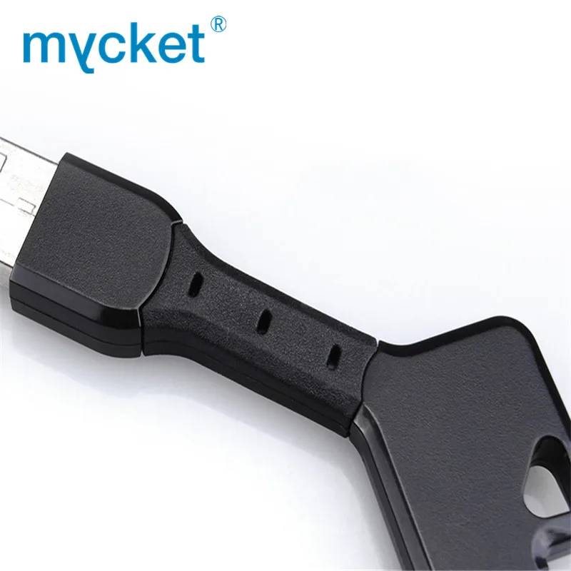 MYCKET Портативный Micro USB кабель для Samsung Xiaomi Huawei Android Mini брелок Синхронизация данных