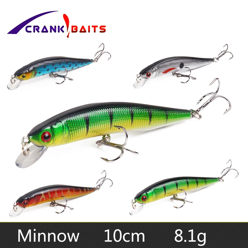 Кривошипные приманки 10 см 8 1 г японская жесткая Приманка Minnow рыболовная | Отзывы и видеообзор